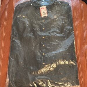 Women's Cinch MSW9165039 Black Denim Button Down Western Shirt